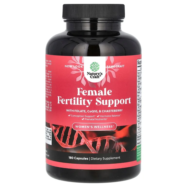 Nature's Craft, Women's Wellness, средство для поддержки фертильности для женщин, 180 капсул