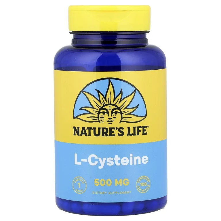 Nature's Life, L-цистеин, 500 мг, 100 капсул