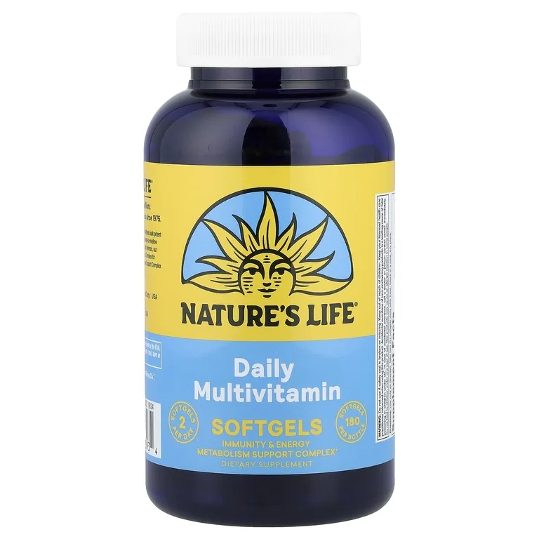 Nature's Life, Мультивитамины для ежедневного применения, 180 мягких капсул