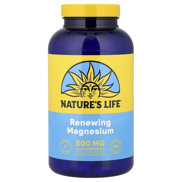 Nature's Life, восстанавливающий магний, 250 капсул