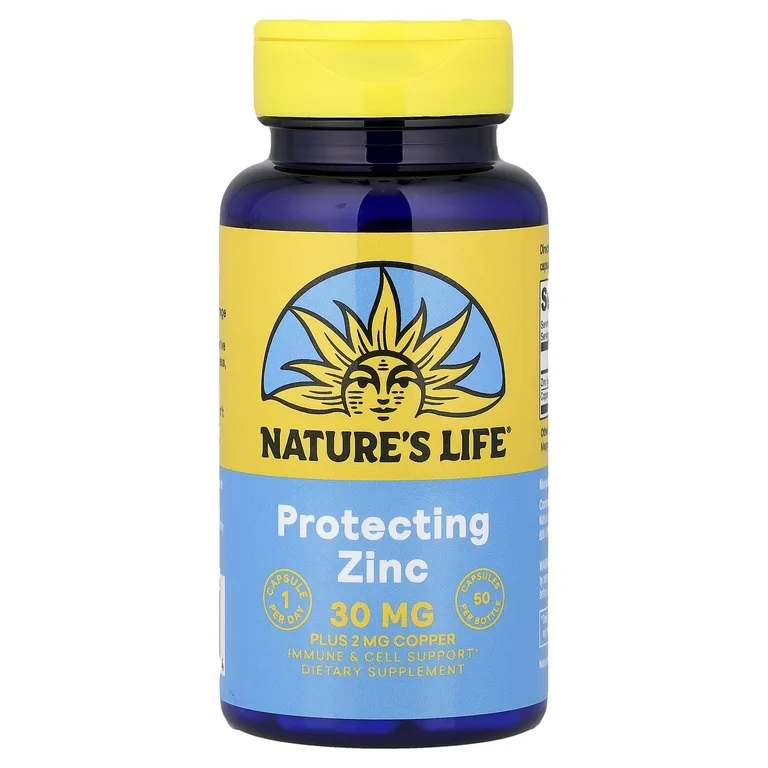 Nature's Life, защитный цинк, 50 капсул