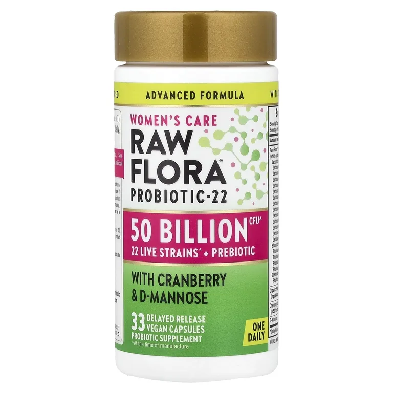 Nature's Truth, Women's Care, необработанная флора™ Probiotic-22, 33 веганские капсулы с отсроченным высвобождением