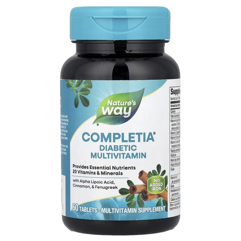 Nature's Way, Completia, мультивитамины для диабетиков, 60 таблеток