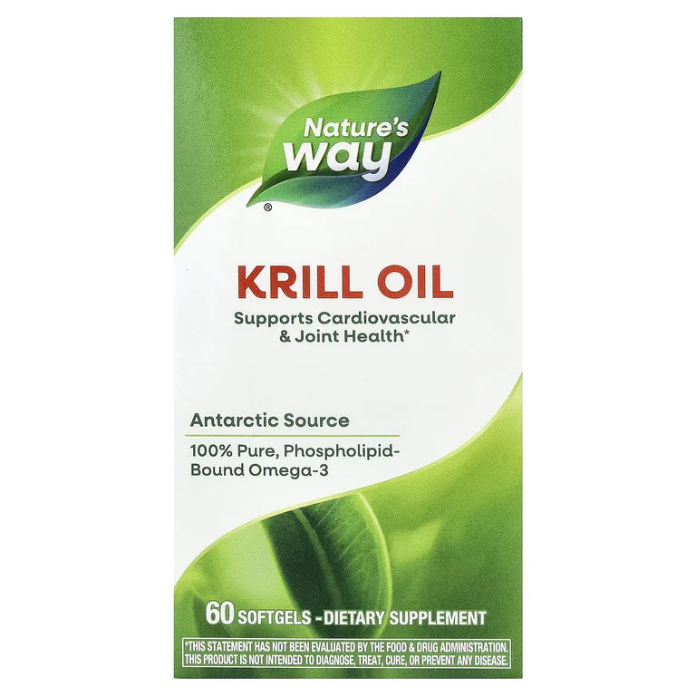 Nature's Way, масло криля, 60 капсул