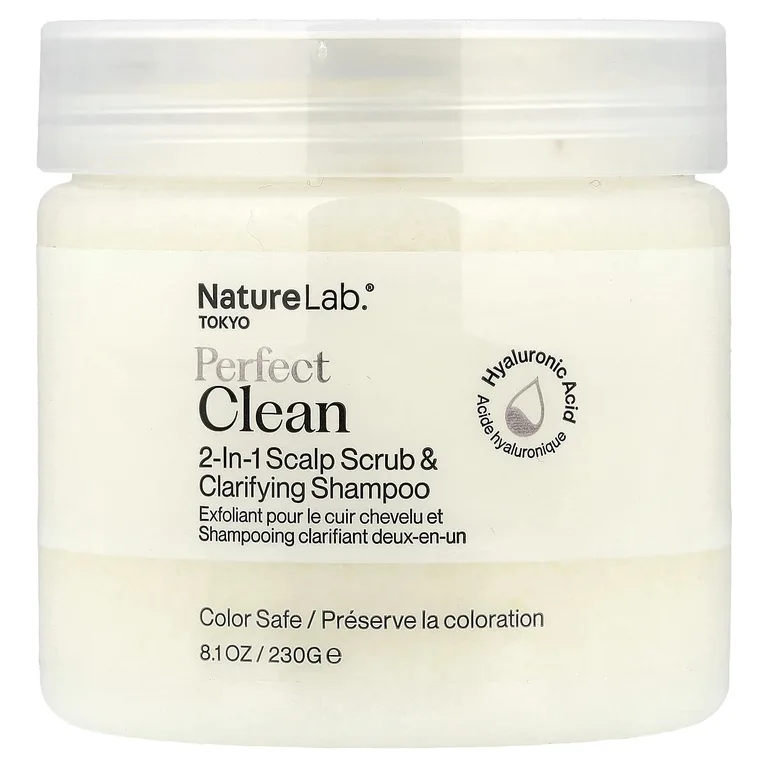 NatureLab Tokyo, Perfect Clean, 2 в 1 скраб для кожи головы и очищающий шампунь, 230 г (8,1 унции)
