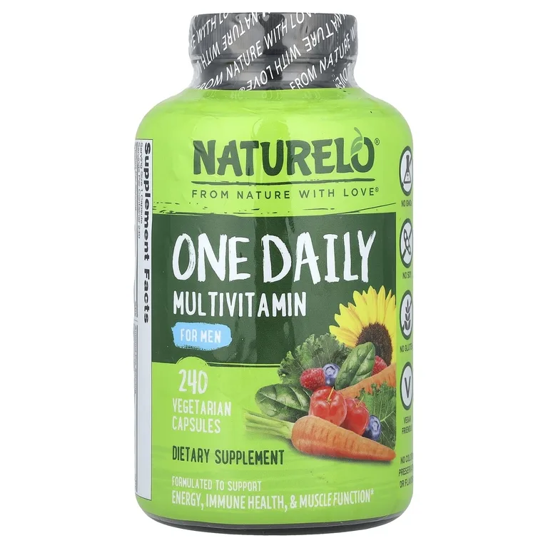 NATURELO, Мультивитамины для мужчин One Daily, 240 вегетарианских капсул