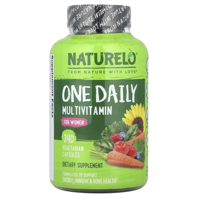 NATURELO, One Daily, мультивитамины для женщин, для приёма один раз в день, 240 вегетарианских капсул
