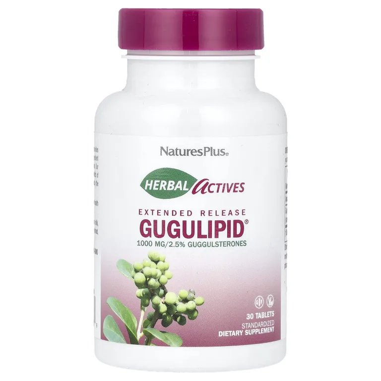 NaturesPlus, гуггул, с замедленным высвобождением, 30 таблеток