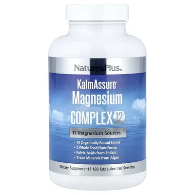 NaturesPlus, KalmAssure®, комплекс с магнием, 12, 180 капсул