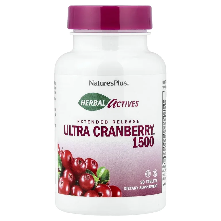 NaturesPlus, клюква, 1500 мкг, 30 таблеток