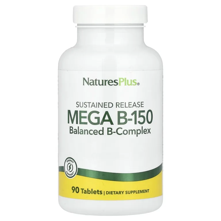NaturesPlus, комплекс витаминов группы В, длительное высвобождение, 90 таблеток