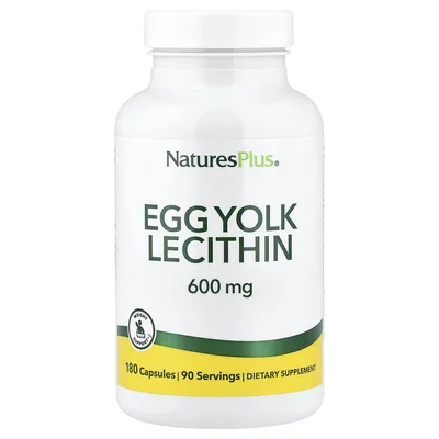 NaturesPlus, лецитин из яичного желтка, 180 капсул
