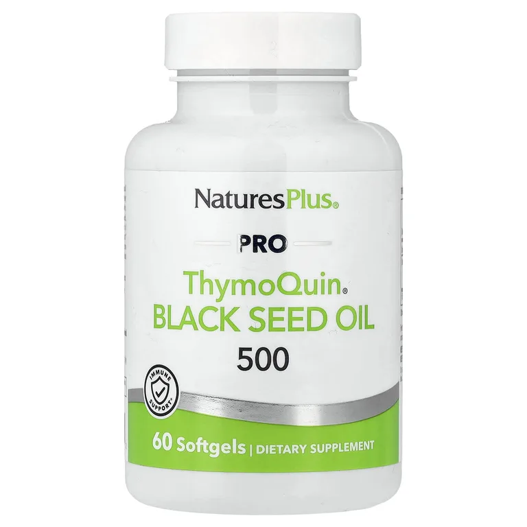 NaturesPlus, Масло черного тмина Pro ThymoQuin® 500, 60 капсул (500 мг в 1 капсуле)