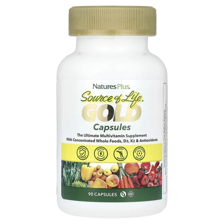 NaturesPlus, мультивитаминная добавка, 90 капсул