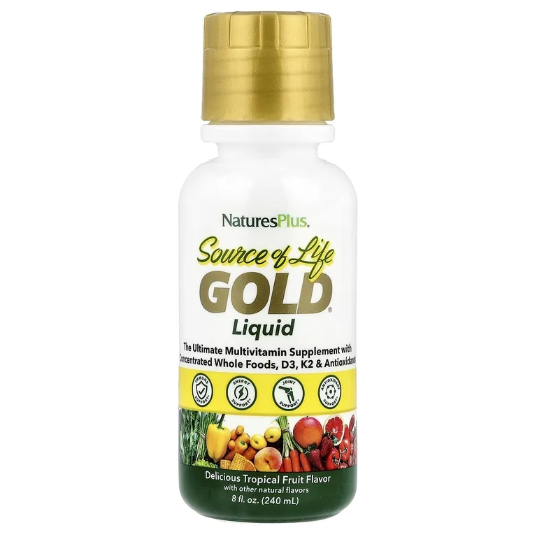 NaturesPlus, мультивитаминная добавка, жидкое средство с тропическими фруктами, 240 мл (8 жидк. Унций)