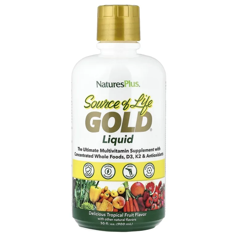 NaturesPlus, мультивитаминная добавка, жидкое средство с тропическими фруктами, 900 мл (30 жидк. унций)