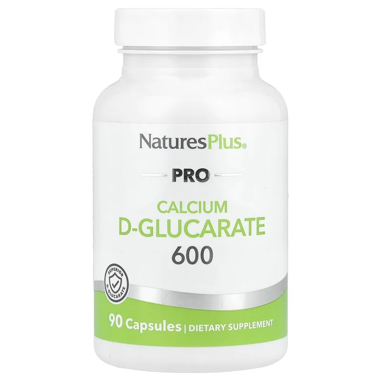 NaturesPlus, Pro, D-глюкарат кальция 600, 90 капсул (600 мг в 1 капсуле)