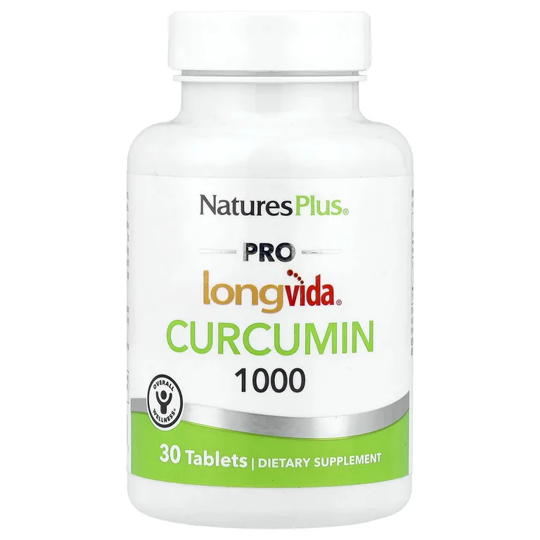 NaturesPlus, Pro Longvida® Curcumin 1000, 1000 мг, 30 таблеток