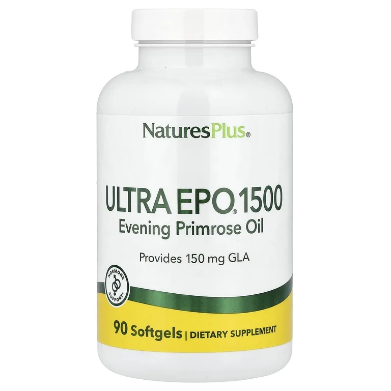 NaturesPlus, Ultra EPO® 1500, масло примулы вечерней, 90 капсул