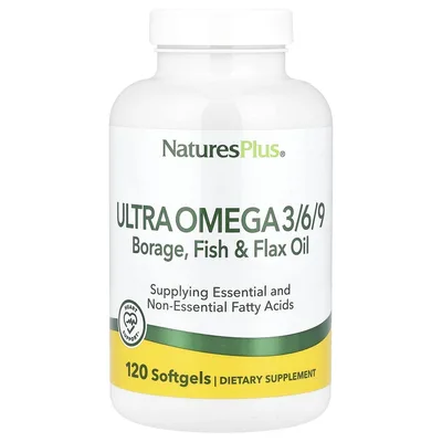 NaturesPlus, Ультра омега 3/6/9, 120 капсул