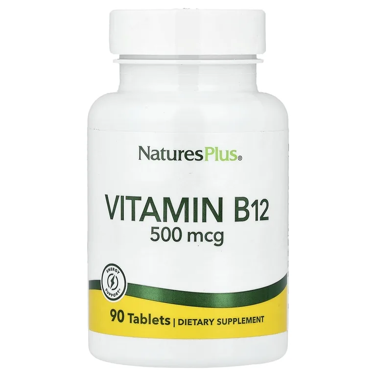 NaturesPlus, Витамин B12, 500 мкг, 90 таблеток