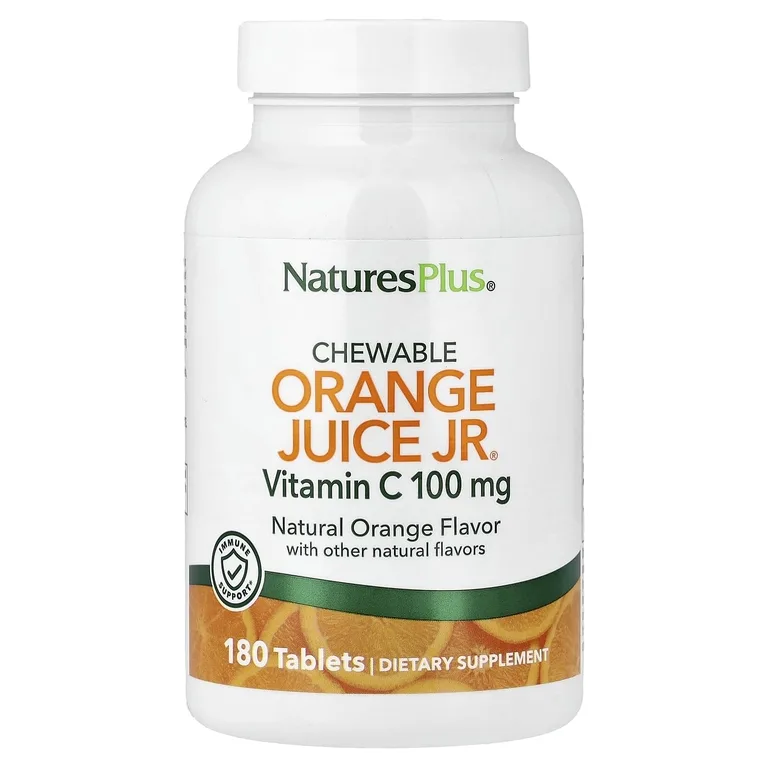 NaturesPlus, витамин C, натуральный апельсин, 180 таблеток
