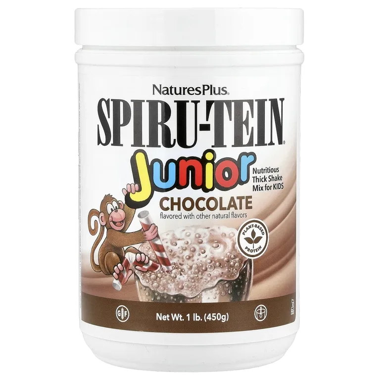 NaturesPlus, витаминно-минеральная смесь для коктейля для детей, со вкусом шоколада, 450 г (1 фунт)
