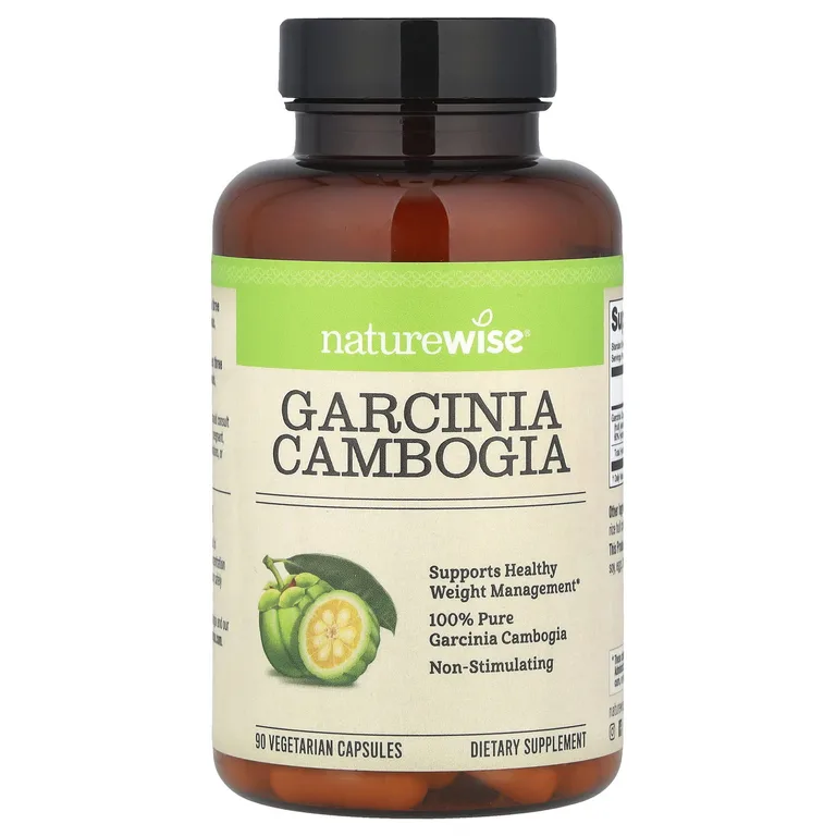 NatureWise, Гарциния камбоджийская, 90 вегетарианских капсул