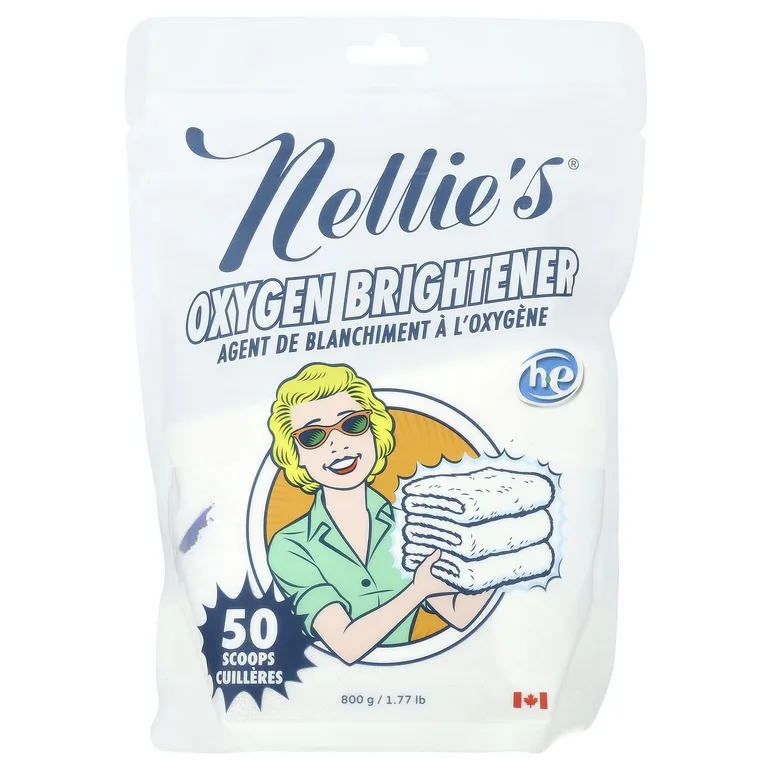 Nellie's, кислородный отбеливать для тканей, 50 мерных ложек, 800 г (1,77 фунта)
