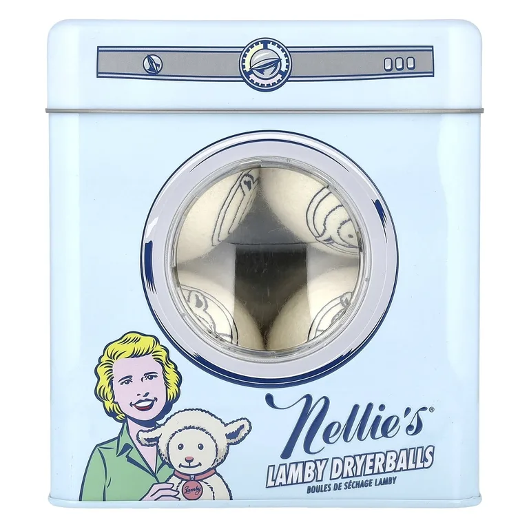 Nellie's, Сушильные шарики из овечьей шерсти, упаковка из 4 штук