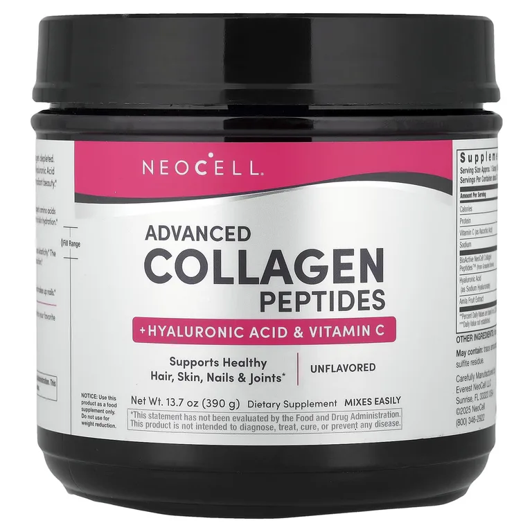 NeoCell, улучшенные пептиды коллагена, с нейтральным вкусом, 390 г (13,7 унции)