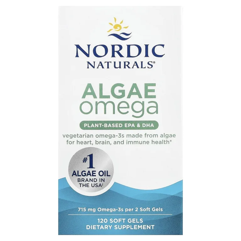 Nordic Naturals, Algae Omega, 120 мягких таблеток (357,5 мг в каждой капсуле)
