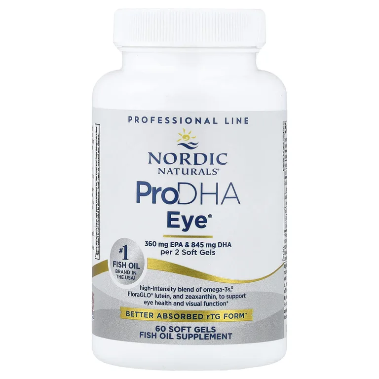 Nordic Naturals, ЭПК, омега-3 кислоты с лютеином и зеаксантином, 60 желатиновых капсул