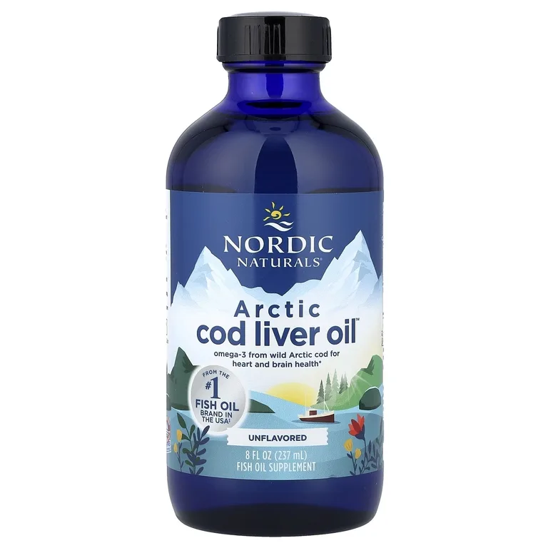 Nordic Naturals, масло печени арктической трески, с нейтральным вкусом, 237 мл (8 жидких унций)