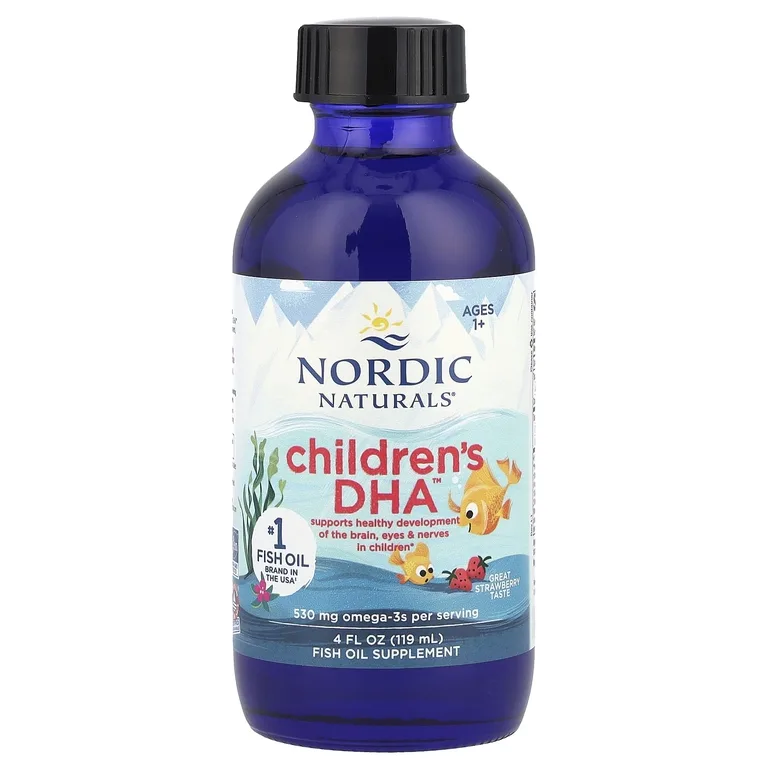 Nordic Naturals, омега-3 для детей от 1 года, с клубничным вкусом, 119 мл (4 жидкие унции)
