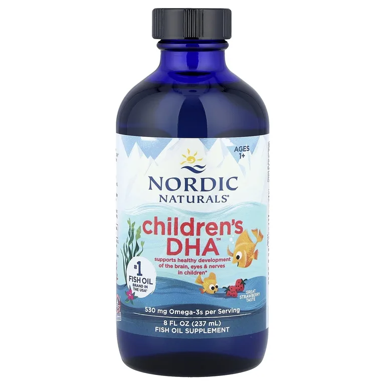 Nordic Naturals, омега-3 и ДГК для детей от 1 года, с клубничным вкусом, 237 мл (8 жидк. унций)