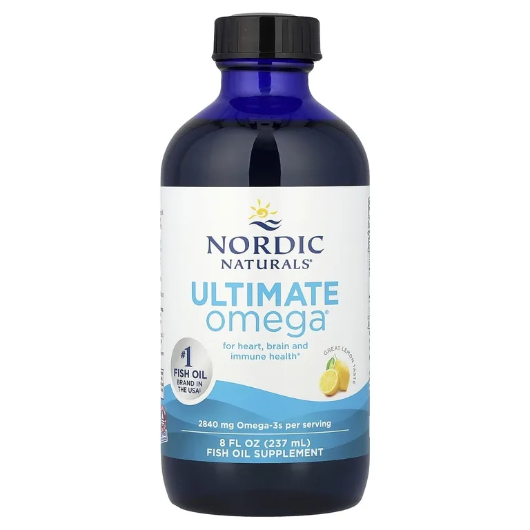 Nordic Naturals, омега-3 кислоты, с лимонным вкусом, 237 мл (8 жидк. унций)
