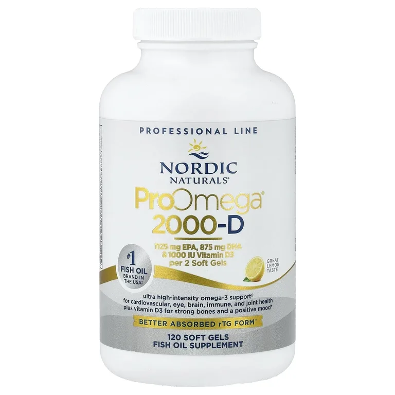 Nordic Naturals, омега-3 + витамин Д, со вкусом лимона, 1250 мг, 120 желатиновых капсул (625 мг в 1 капсуле)