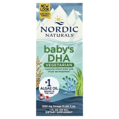 Nordic Naturals, Вегетарианский ДГК для детей, 1 жидк. унция (30 мл)