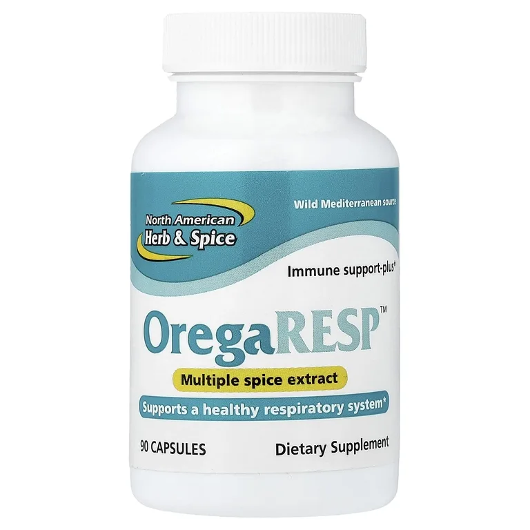North American Herb & Spice, OregaResp™, экстракт нескольких специй, 90 капсул