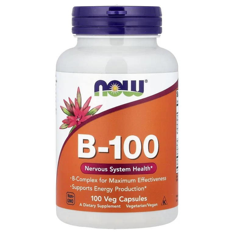 NOW Foods, B-100, 100 растительных капсул