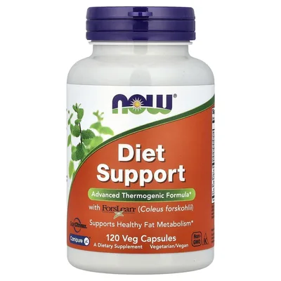 NOW Foods, Диетическая поддержка, 120 растительных капсул