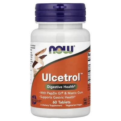 NOW Foods, добавка для здорового пищеварения Ulcetrol™, 60 таблеток
