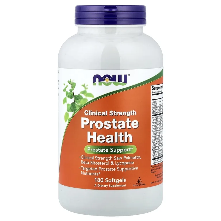 NOW Foods, добавка для здоровья простаты, клинически подтверждённая эффективность, 180 капсул