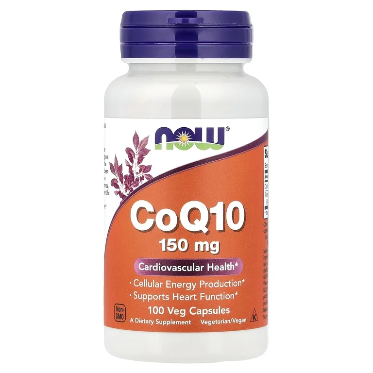 NOW Foods, коэнзим Q10, 150 мг, 100 растительных капсул