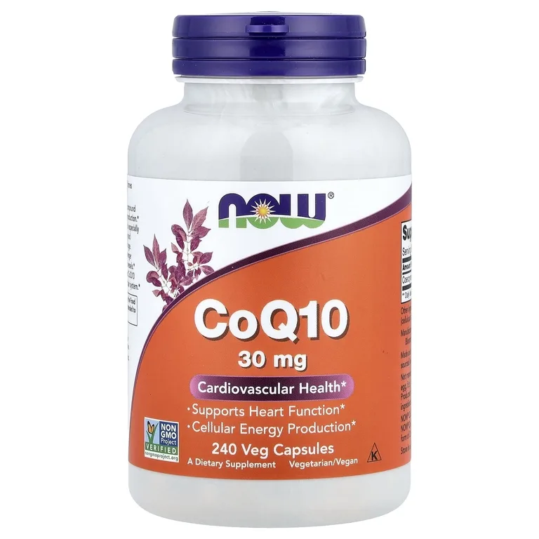 NOW Foods, коэнзим Q10, 30 мг, 240 растительных капсул