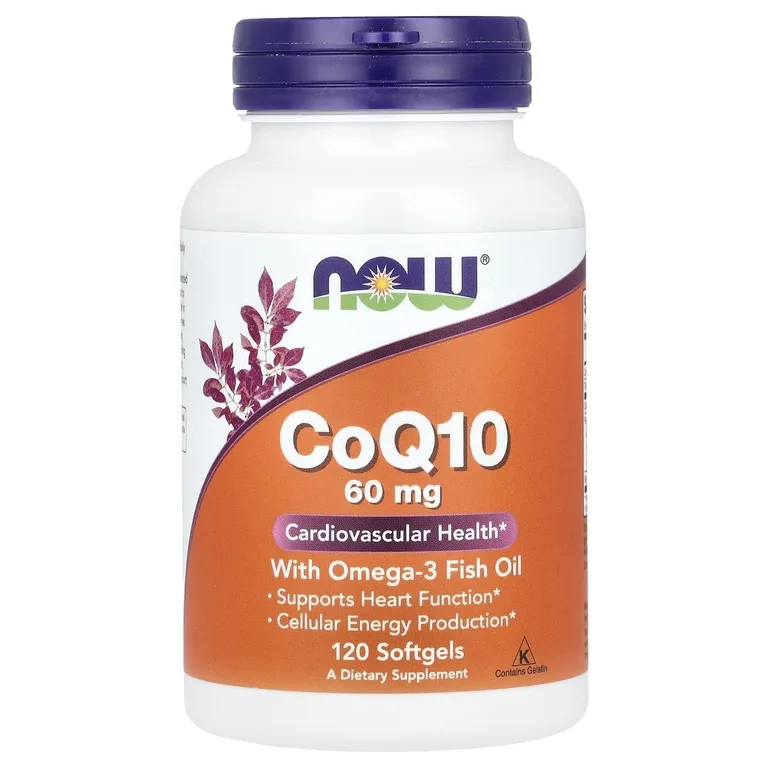 NOW Foods, коэнзим Q10 с рыбьим жиром с омега-3, 120 капсул