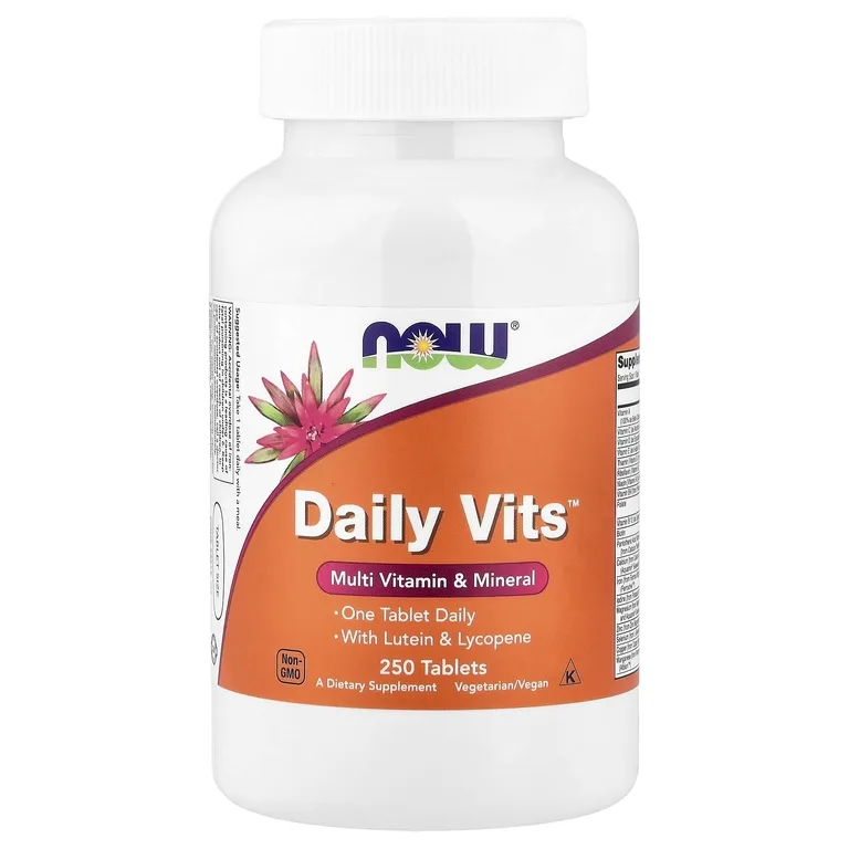 NOW Foods, комплекс мультивитаминов и минералов Daily Vits™, 250 таблеток