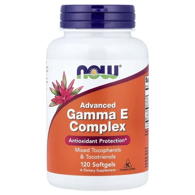 NOW Foods, комплекс с витамином E и гамма-токоферолом, 120 капсул