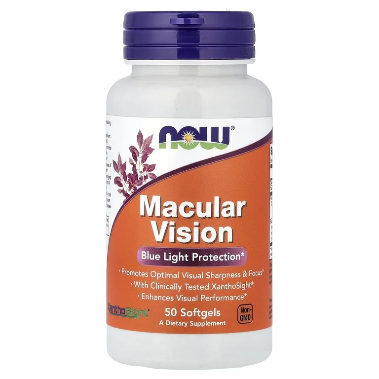 NOW Foods, Macular Vision, 50 мягких таблеток